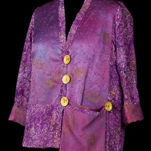 Purple Silk & Rayon Jacket