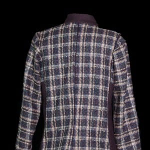 Brown Plaid wool jacket 