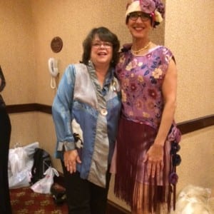 A big thank you to Sue for modeling the 42nd Street Dress.