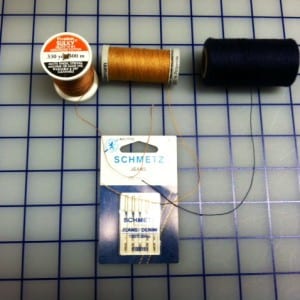 Some thread options and of course #16 Jeans Needles.