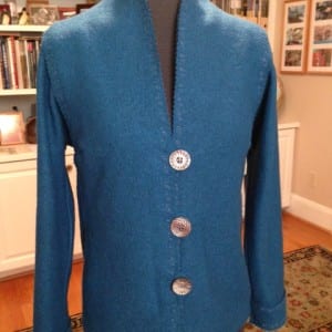 Boiled Wool Sweater Blazer