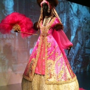 A ball gown for a famous costume ball.