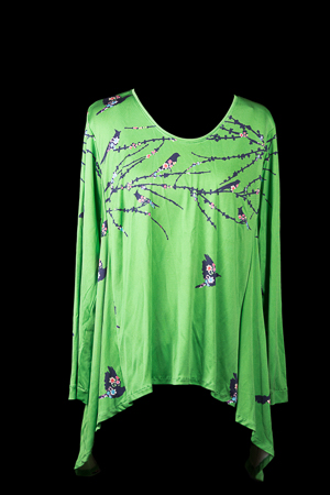 Green silk jersey Tabula Rasa Knit Tunic