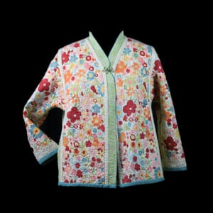 Printed side of the Flower Garden Jacket 