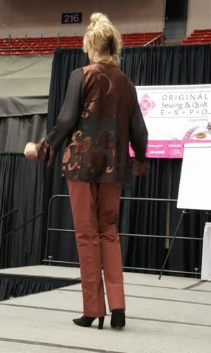 One more look at Rhonda in those great brown Eureka's and a different top.