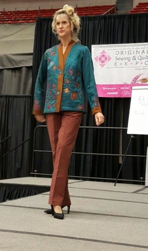 Rhonda, one of our favorite OSQE models in lovely Eureka! pants.