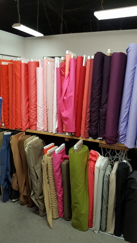 Sateen selection at A Fabric Place. 