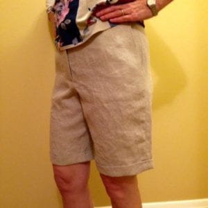 Linen shorts finished!