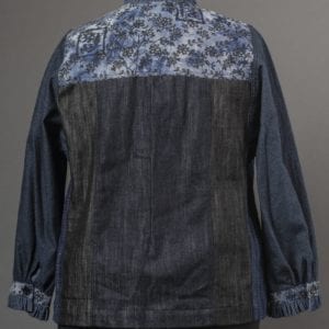 Ruffled Jean Jacket - back view