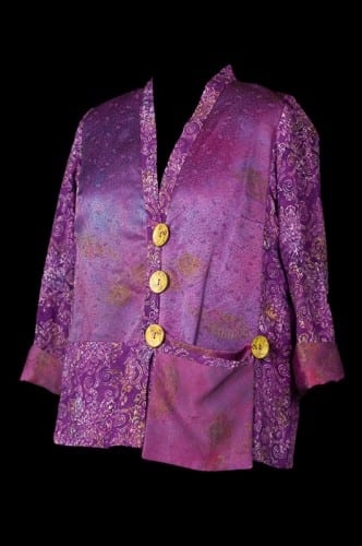 Purple Silk & Rayon Jacket