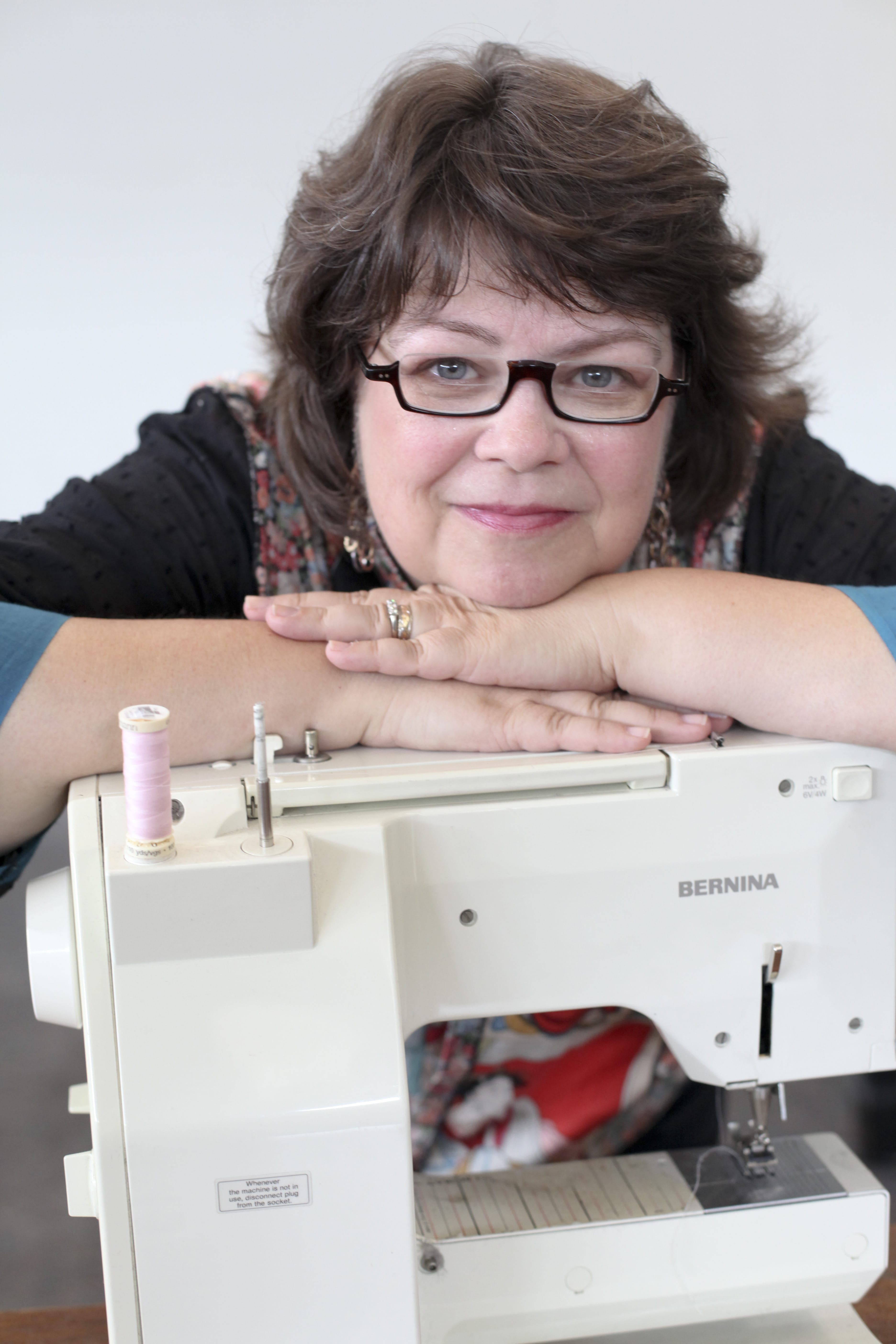 Rae - Hugging her sewing machine