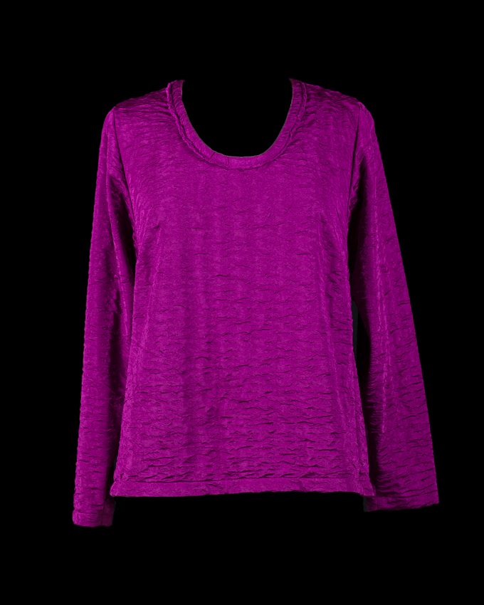 Magenta Knit Tee