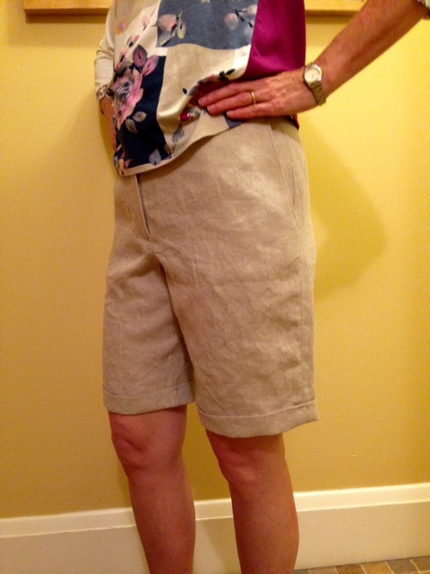 Linen shorts finished!