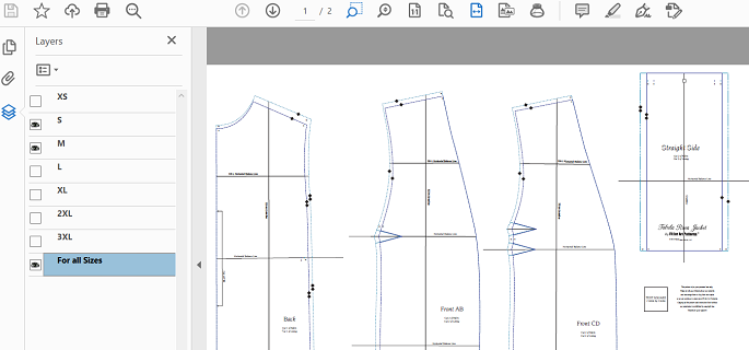 Selecting layers, A0 Format