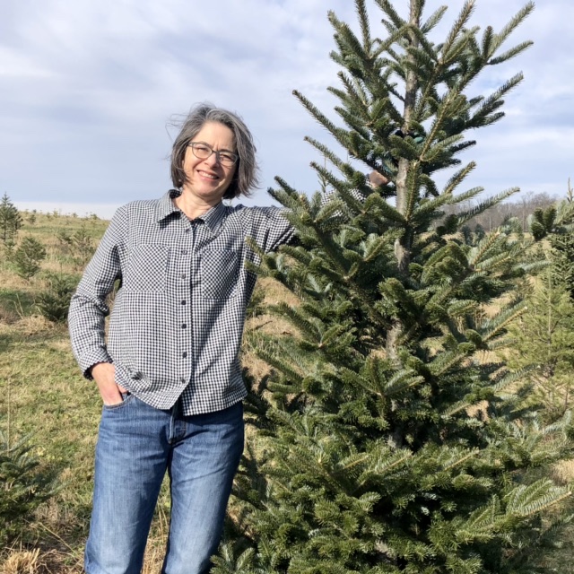 Flannel Shirt at the Tree Farm