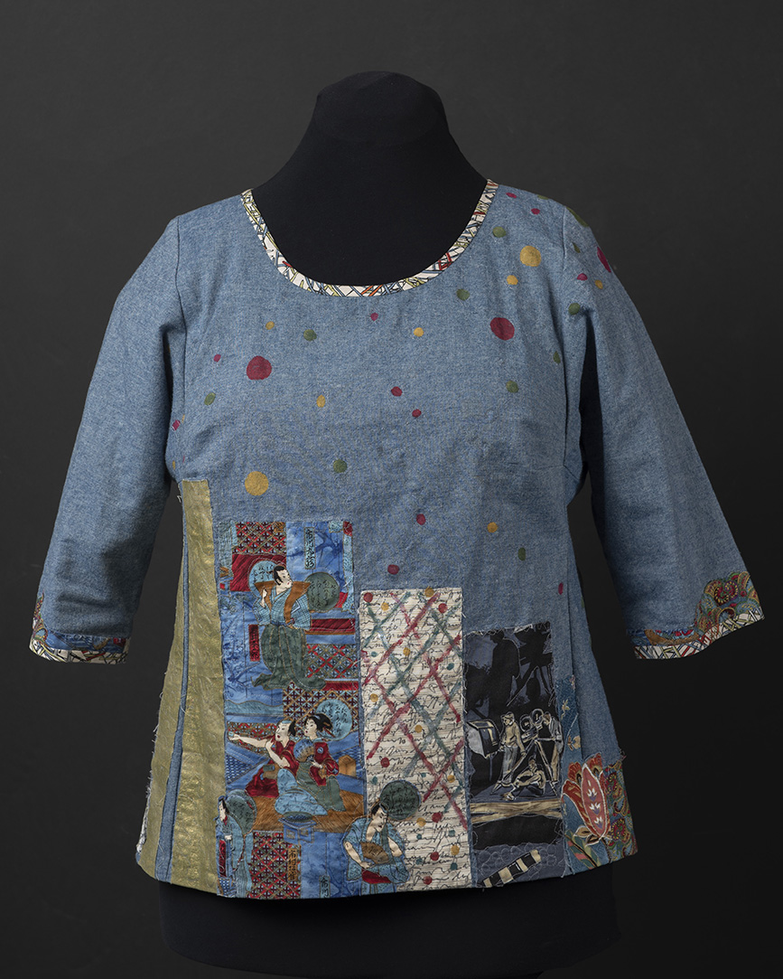 Collaged and Painted Tunic