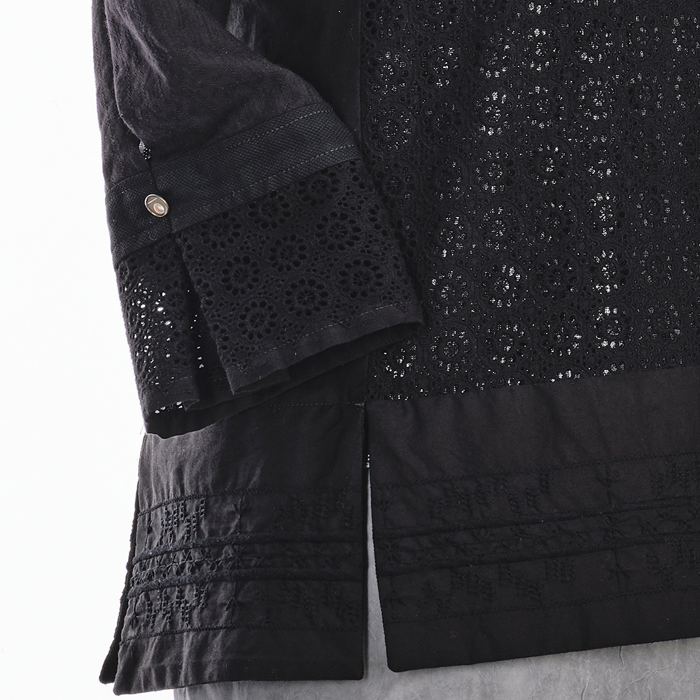 Black Eyelet Tee main image 1