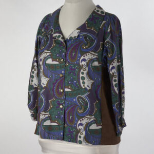 Paisley Open Collar Shirt