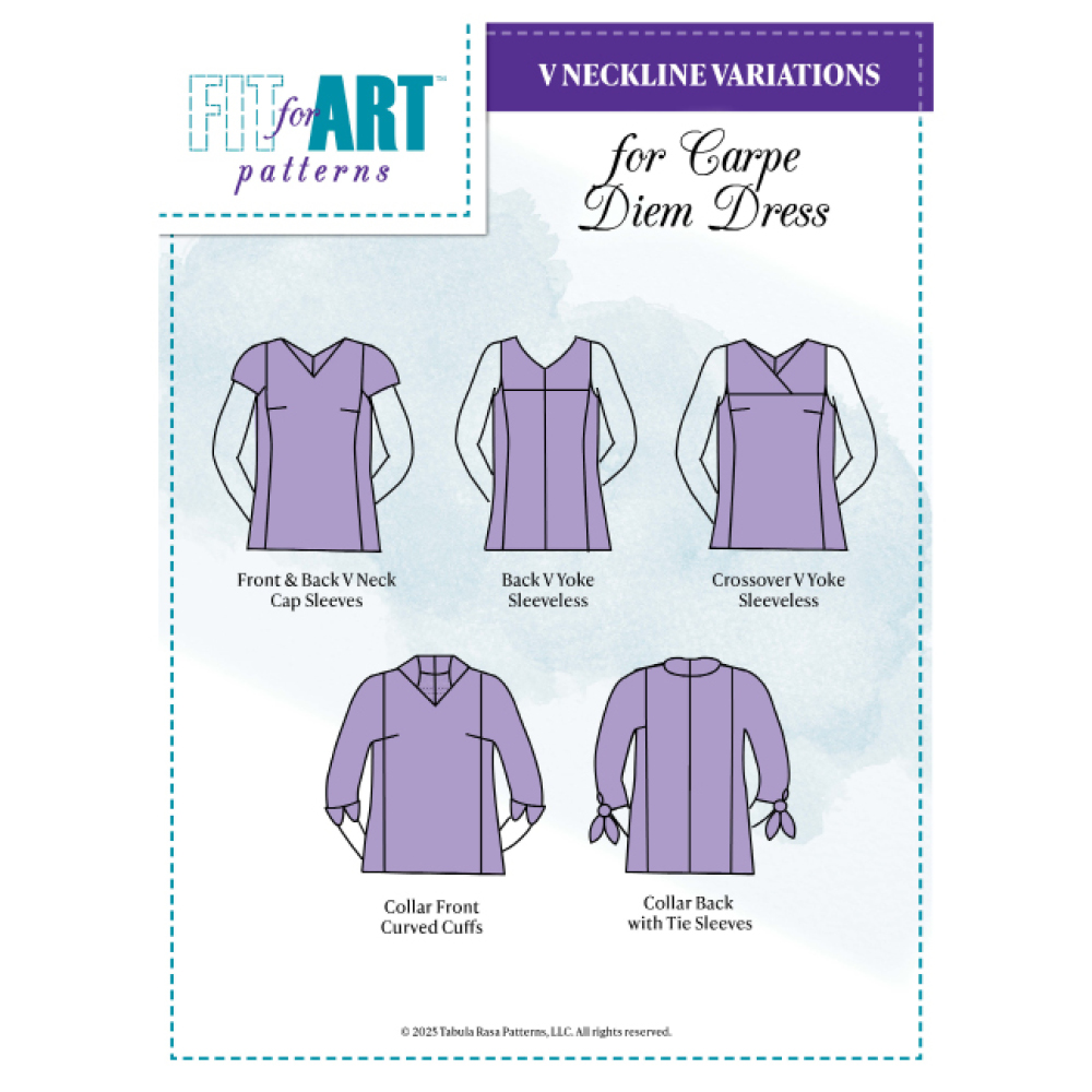 V Neckline Variations for the Carpe Diem Dress & Tunic
