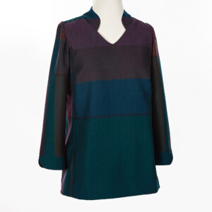 V Neckline Wool Tunic