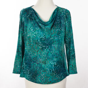 Draped Front in Viscose Jersey Batik