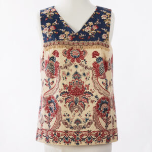 Vintage Sleeveless Crossover V Top