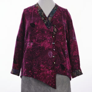 Sizzling Raspberry Asymmetrical Tabula Rasa Jacket